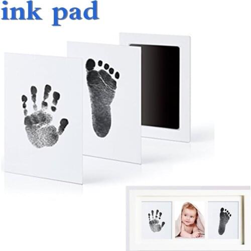Baby Hand Print Footprint Imprint Ink baby Handprint mud and foot print Ink Pad Baby Souvenirs baby hand and foot mold hundred