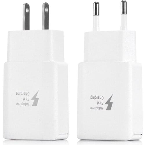 Dual USB Charge Wall Charger Adapter EU US Plug For iPhone Samsung
