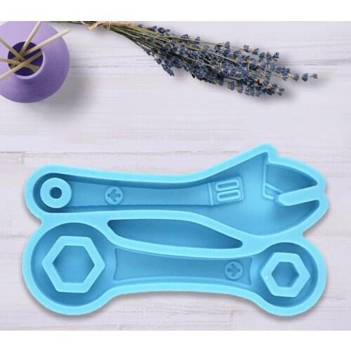 E56A Tool Wrench Epoxy Resin Mold Keychain Pendant Silicone Mould DIY Crafts Jewelry Decorations Casting Mold