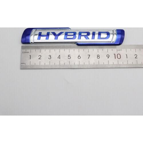 HYBRID Emblem Car Sticker Blue Silver Rear Trunk Decoration Accessories Nameplate Auto Logo Badge Decal For Suzuki