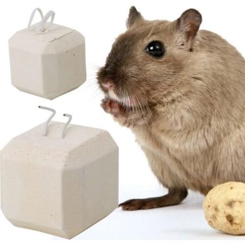 Hamster Toys Natural Stone Calcium Chew Teeth Grinder Hamster Rabbit Play Toy For Pet Rat Hamsters Pet Stone Craft Toys