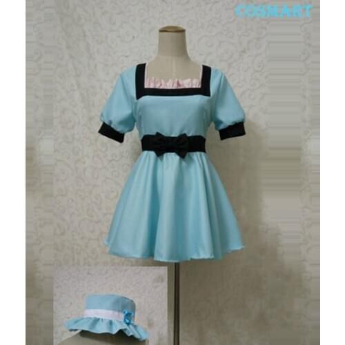 Game Steins Gate Shiina Mayuri Cosplay Costume Blue Dress Summer Outfit Halloween Party Suit For Women Girl