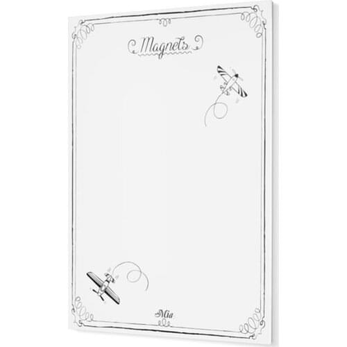 The Mia Custom Design Gift Indoor And Outdoor Use Stainless Stain-resistant White Magnet Board-70x50 cm