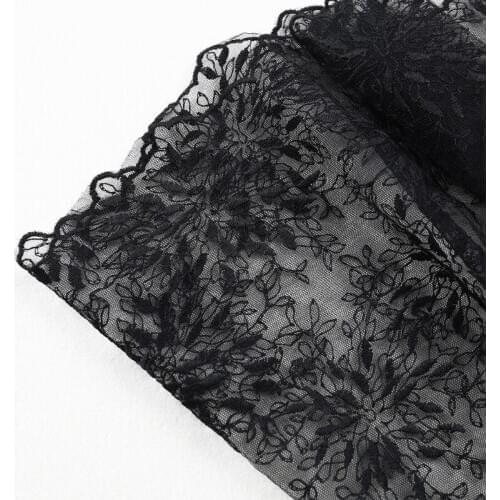 Lace Half Slip Skirts Extender Elastic Waist A-line Hollow Petticoat Underskirt