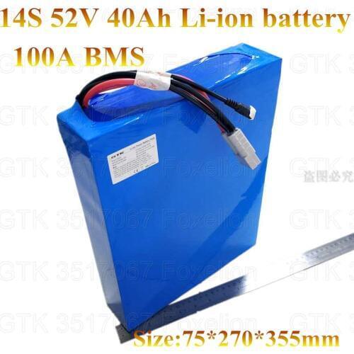 14S 52v 40Ah 50Ah 35Ah li-ion battery 48v lipo electric surfboard jet board life foil efoil hydrofoil fliteboard 100A BMS motor