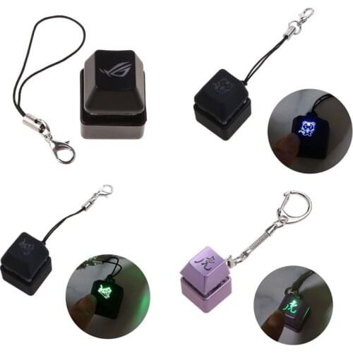 RGB LED Mechanical Keyboard Switch Keychain Light Up Backlit For Keyboard Switches Tester Kit