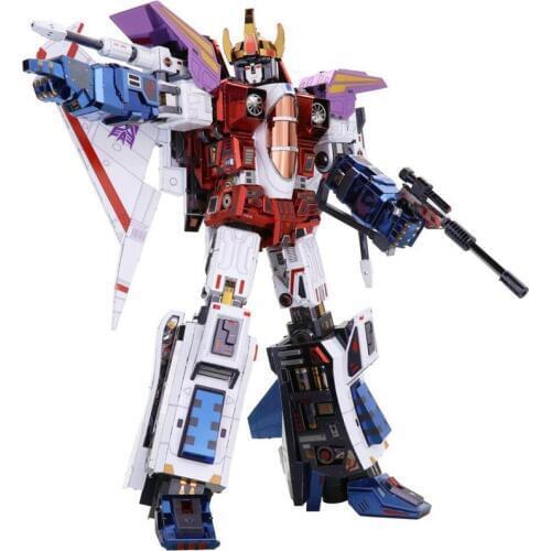 MMZ MODLE MU Starscream G1 3D Metal Model Kits DIY Assemble Puzzle Laser Cut Jigsaw Building Toy YM-L078