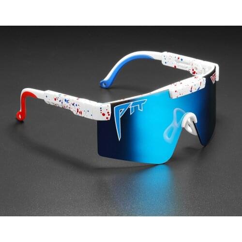 Pit Viper The 2000S Polarized Mens Sunglasses Sports Unbreakable Oversized TR90 Frame Rubber Leg With Adjustable Bead