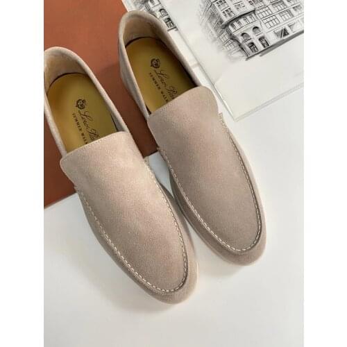 High quality Suede Casual Men Shoes Outdoor Slip On Lazy Loafers Simple Cozy Leisure Mules Multicolor Driving Walk Shoes for Men