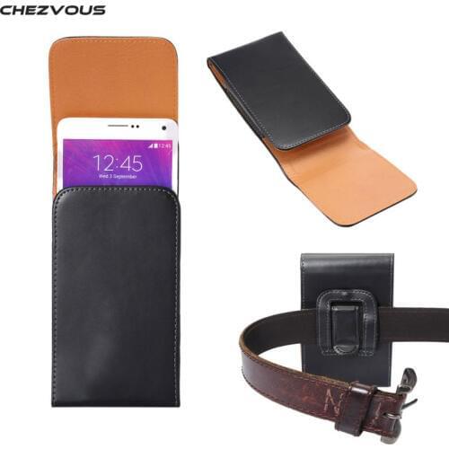 NEW Belt Clip PU Leather Holster Case for Samsung Note 5 4/S6 edge+/Galaxy A8 Universal Fit for Below 5.7'' Cell Phone Cover