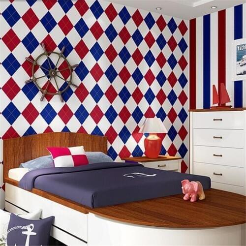 WELLYU papel de parede British wallpaper retro style childrens room bedroom European and American clothing store wallpaper