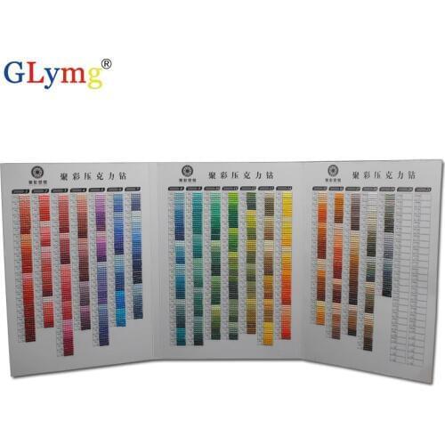 Full Square/Round Drill DIY Handmade 5D Diamond Painting Tool 447 DMC Diamond Color Card Rhinestone Color Identification Card