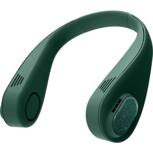 Portable Hanging Neck Fan Mini Bladeless Fan USB Rechargeable Hanging Sports Fan for Home Outdoor Air Conditioner Cooler