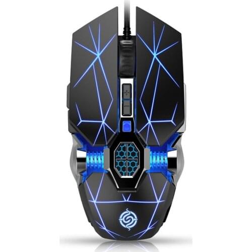 Professional Wired Gaming Mouse 4000DPI LED Optical USB Computer Mouse Game Mice Silent Mouse Mause For PC laptop Gamer