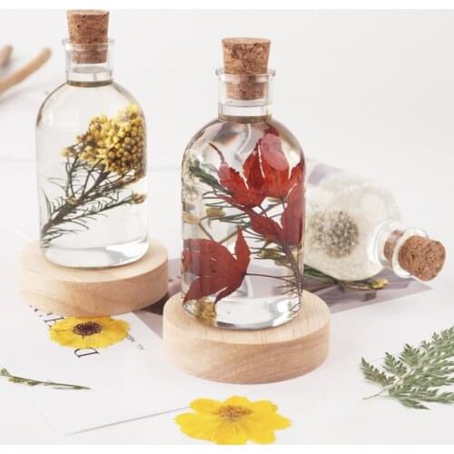 DIY Crystal Epoxy Resin Mold Led Night Light Lamp Holder Bottle Mirror Silicone Mold For Resin