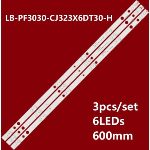 LED Backlight Strip 6 leds for Sony 32inch YE-32017 LB-PF3030-CJ323X6DT30-H 32DT302X6 7104-L6T35V6Z-X-01211