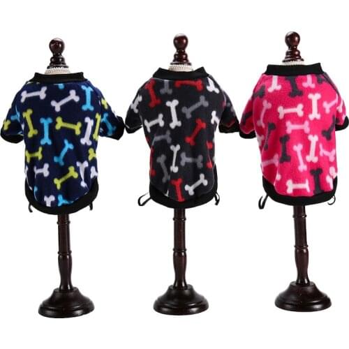 -Warm Pet Dog Clothes Cute Printed Pet Coat Puppy Dogs Shirt Jacket French Bulldog Pullover Camouflage Dog Clothing