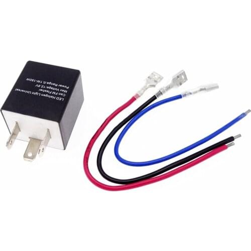 12V Motorcycle Universal 3 PIN Adjustable Flasher Relay LED Turn Signal Lamp Blinker Light Accessories Motorcycle Relay Parts