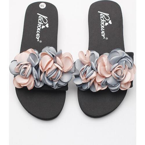 2019 New Korean Style Womens 3cm Slip On Beach Shoes Cheap Anti-skid Holiday Slippers Ladies Size 9