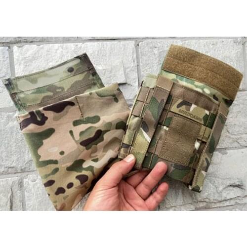 1 Pair Outdoor Tactical JPC AVS XPC Side Plate Pouch Set 6*6" Multicam Vest Elastic Side Panel Bag