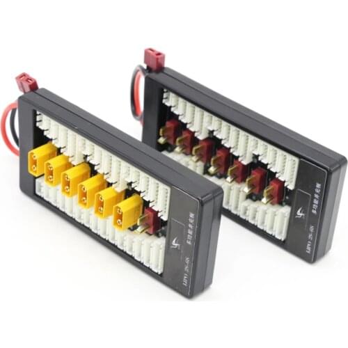 1pcs HotRc High Quality 2S-6S Parallel Charging Lipo Battery Charger Board Board T Plug XT60 Male for Imax B6 B6AC B8 6 in 1