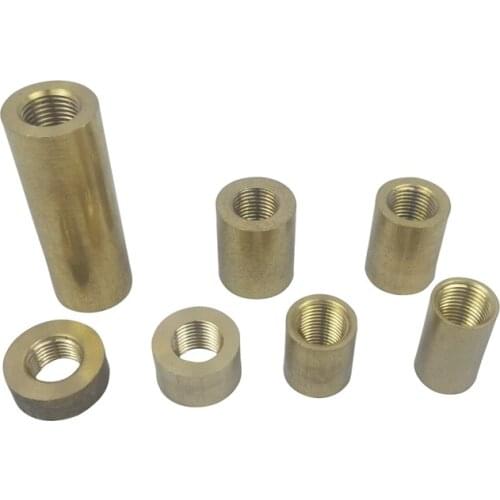 1pcs Copper Cylindered M10 Tooth Straight Light Decorative Connector Turn Expansion Accessories Chandelier Connector