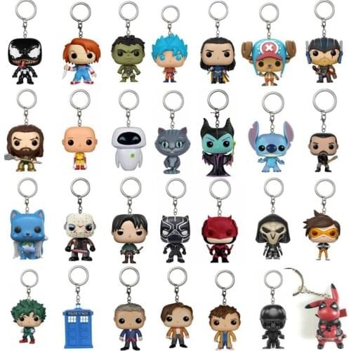 2021 Keychain Toy Super Heroes Aquaman Suicide Squad Joker Action Figure Toys