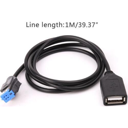 4-pin Car USB Cable Adapter Extension Cord For Nissan Teana Qashqai CD Audio Radio Player