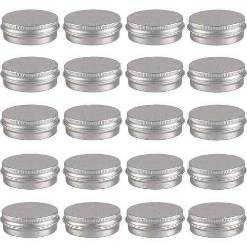 50pcs/lot 5g 10g 15g 20g 30g 40g 50g Aluminum Jars 5ml 10ml 15ml 20ml 30ml 40g 50ml Empty Cosmetic Metal aluminum Tin Containers