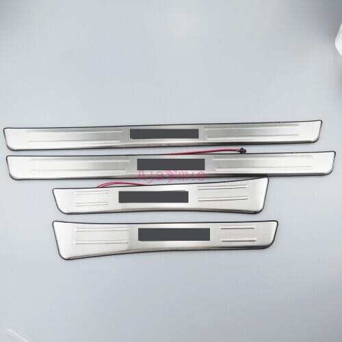Accessories For Toyota Land Cruiser 100 LC100 J100 1998-2007 #304 Stainless Steel Door Sill With LED Lamp Car-Styling