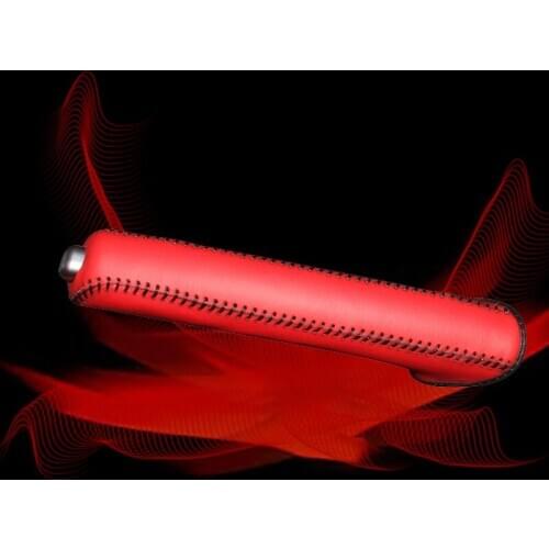 Car Hand Brake Covers Top Layer Leather Case For PORSCHE Handbrake Grips Cover Auto Genuine Leather Handbrake Cover