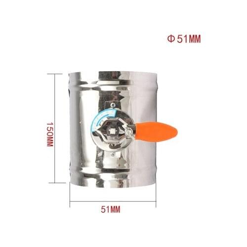 Stainless Steel 201 Damper Air Valve Motorized Check Valve for 3/4/5/6/8inch Pipe 80/100/125/150/200mm