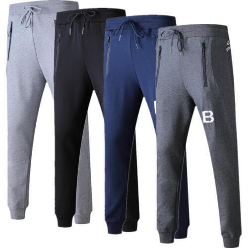 EL BARCO Autumn Cotton Men Sweatpants Soft Black Mens Pants Casual Blue Male Trousers Grey Skinny Joggers Pantalon Pockets