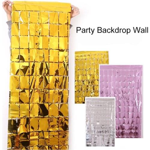 2M Party Background Curtain Sequin Backdrop Wedding Decor Baby Shower Sequin Wall Glitter Backdrop Curtain Birthday Curtain