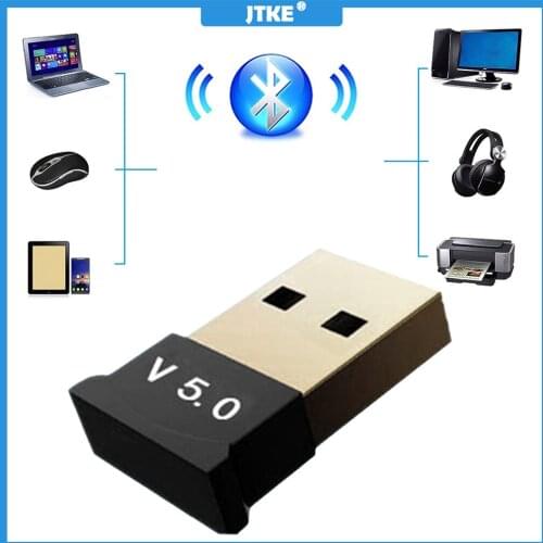JTKE Usb Bluetooth Adapters Bt 5.0 Usb Draadloze Computer Adapter Audio Ontvanger Zender Dongles Laptop Oortelefoon Ble Mini