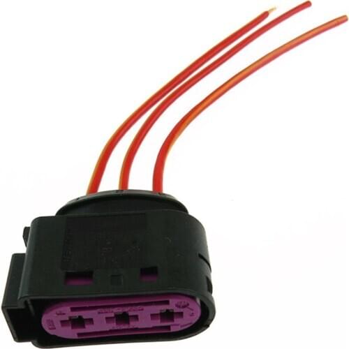 Qty 1 Fuse Box Plug 3 Pin Female Auto Connector For Sharan Bora Golf Caddy Lavida A3 Octavia Leon Toledo 1J0937773 1J0 937 773