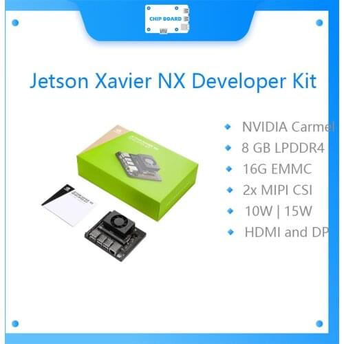 NVIDIA Jetson Xavier NX Developer Kit, Small AI Supercomputer for Edge Computing, with Cooling Fan and Power Supply