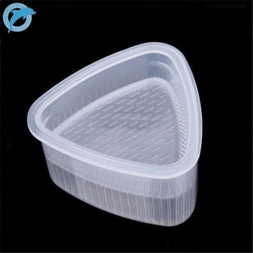 LINSBAYWU 2PCS/Set Triangle Form Sushi Mold Onigiri Rice Ball Bento Press Maker Mold DIY Tool