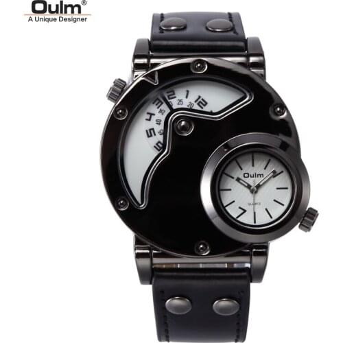 Mens Multi Dial Fashion Cool Watch Double Time Zone Steel Band Mens Quartz Watch Compass Decorative Watch