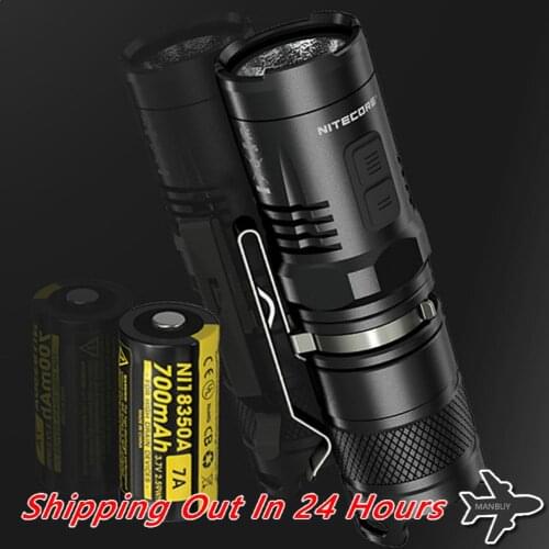 Nitecore MT10C with IMR18350 Rechargeable Battery 920 Lumens CREE XM-L2 U2 LED Portable EDC Tactical Flashlight Outdoor Camping