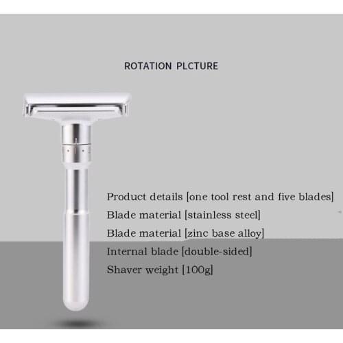 New Product Manual Razor Mens Razor Adjustable Sharpness Zinc Alloy Belt Low Sitting Double Sided Razor Hair Clipper