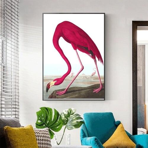 Flamingo Art Canvas Posters Painting Prints Nordic Modern Style Wall Art Pictures For Living Room Decor No Frame