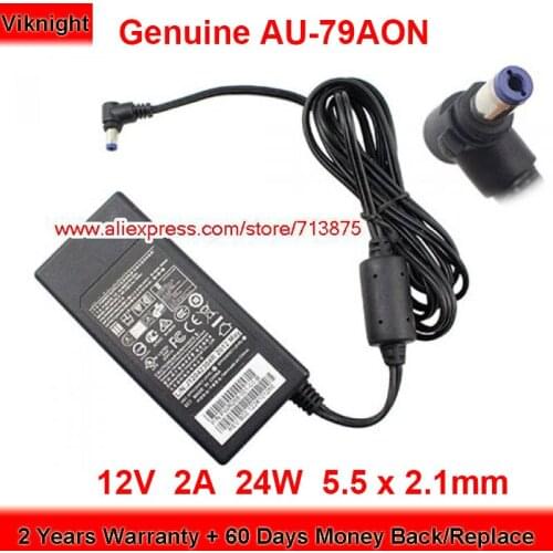 Genuine for Verifone AU-79A0n 12V 2A 24W AC Adapter PWR268-001-01-B with 5.5 x 2.1mm Plug Power Supply