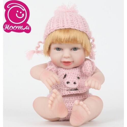 25CM Amazing Bebe Reborn Newborn Lifelike Full Vinyl Body Silicone Body 10 Inch Realistic Babies Toy Christmas Present Playmates