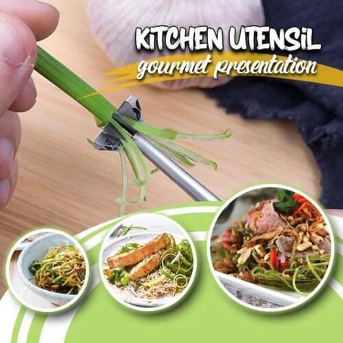 Onion Blossom Cutter-Multi-Function Stainless Steel Plum Onion Cutter,Vegetable Chili Onion Chopper Shredder Slicer Kitchen Tool