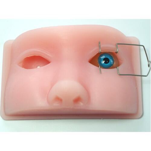 Silicone facial model