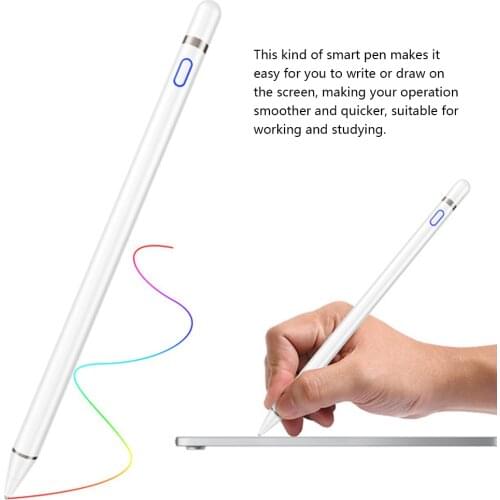 Stylus Pencil for Apple IPad Android Tablet Pen Drawing Pencil 2in1 Capacitive Screen Touch Pen Mobile Phone Smart Pen Accessory