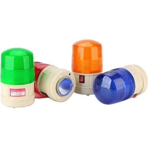 KINJOIN Battery Powered LED Flashing Light Lamp Alarm Lamp For Outdoor Warning At Night, Road Failure Warning