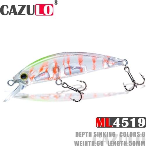Sinking Fishing Lures Accesorios Minnow Iscas Artificiais Weights 6g 50mm Baits Wobblers De Pesca Articulos For Carp Fish Leurre