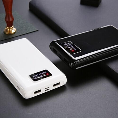 Free Welding Power Bank Box Shell LCD Screen Digital Display Power Bank Case Module DIY Kits Powered By 6x 18650 Battery